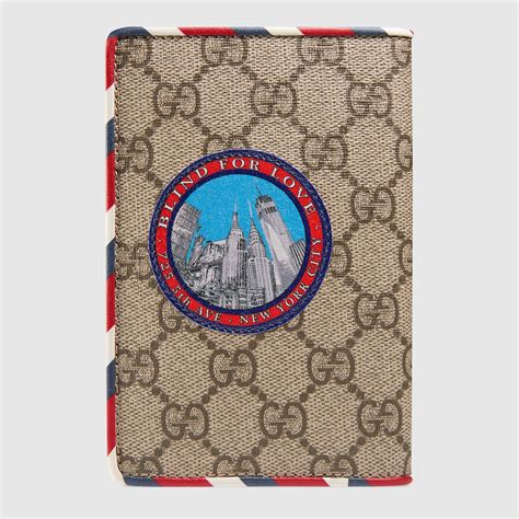 gucci courrier gg supreme passport case|gucci passport holder men.